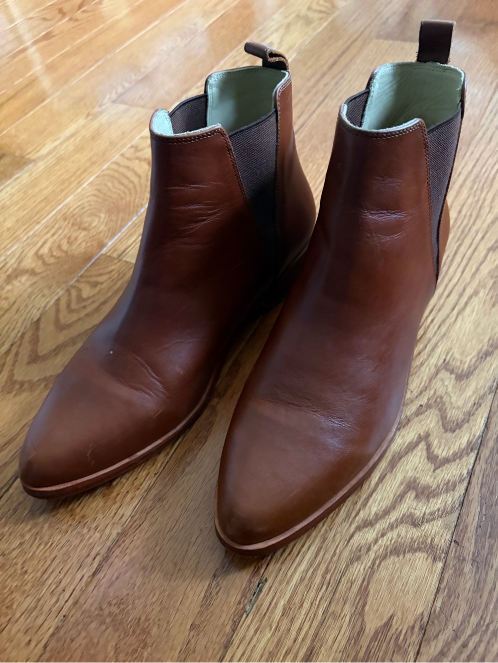 Nisolo Chelsea Boots 9.5 Women’s Saddle Brown Leather Ankle Equestrian Classic
